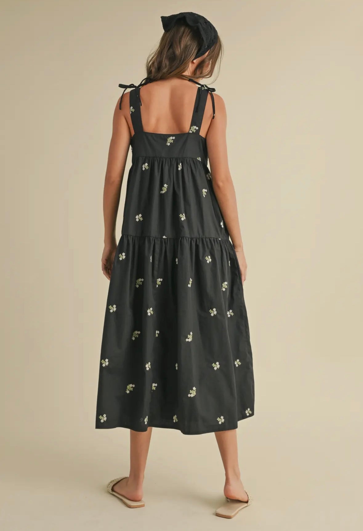 Floral Sleeveless Midi Dress