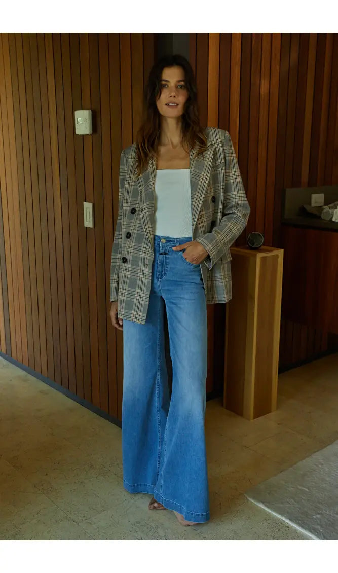 Oversized Plaid Blazer