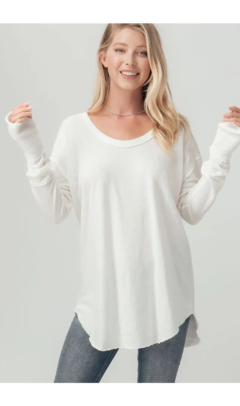 Casual Reverse Seam Long Sleeve