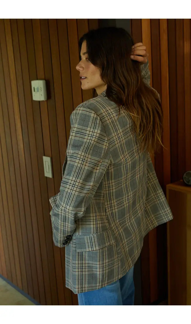 Oversized Plaid Blazer