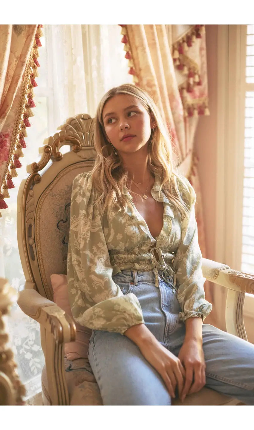 Paisley Long Sleeve Tie